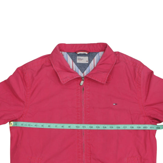 Tommy Hilfiger Denim Men's Pink Cotton Full Zip Jacket L