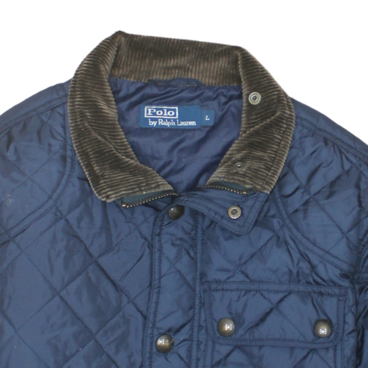 Polo Ralph Lauren Men's Blue Quilted Polyester Jacket Size L