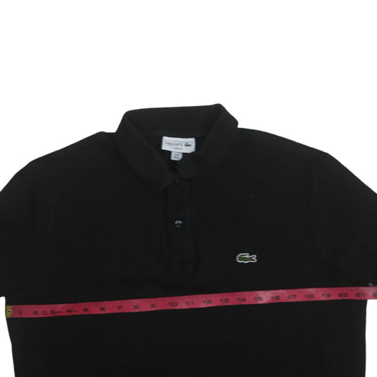 Lacoste Men's Black Slim Fit Cotton Polo Shirt XL