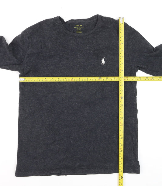 Polo Ralph Lauren Men's Black Long Sleeve Cotton Top Size S