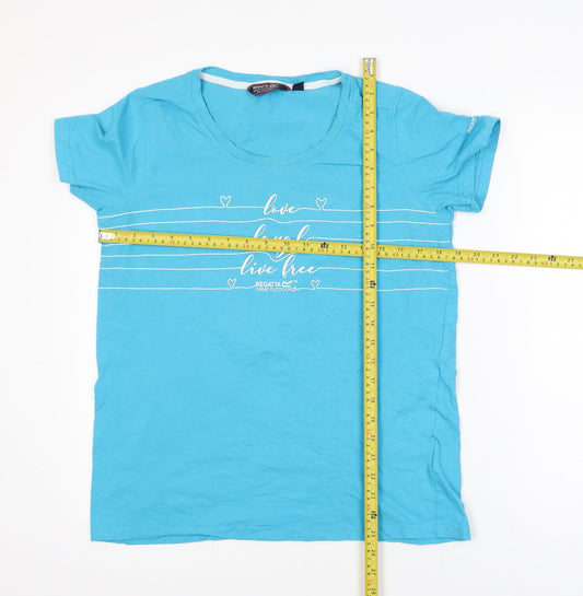 Regatta Unisex Blue XL Graphic Outdoor Cotton T-Shirt