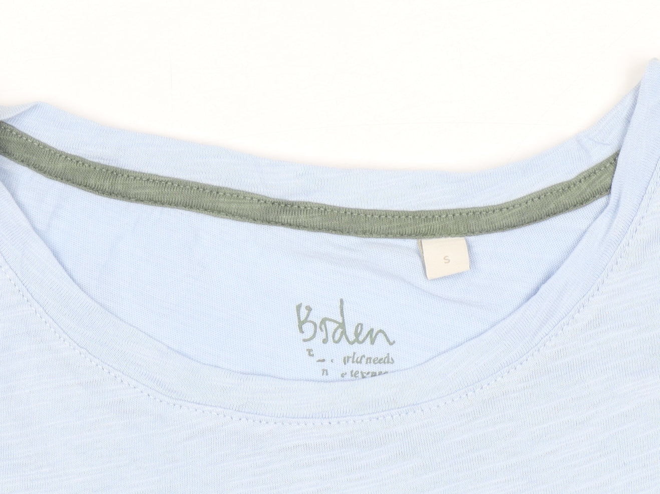 Boden Women's Blue Cotton Short Sleeve Basic T-Shirt Size S