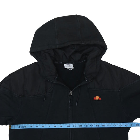Ellesse Men’s Black Full Zip Hoodie Size L Regular Fit
