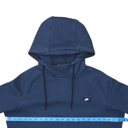 Nike Men's Blue Pullover Hoodie L Sports Fleece Sweatshirt