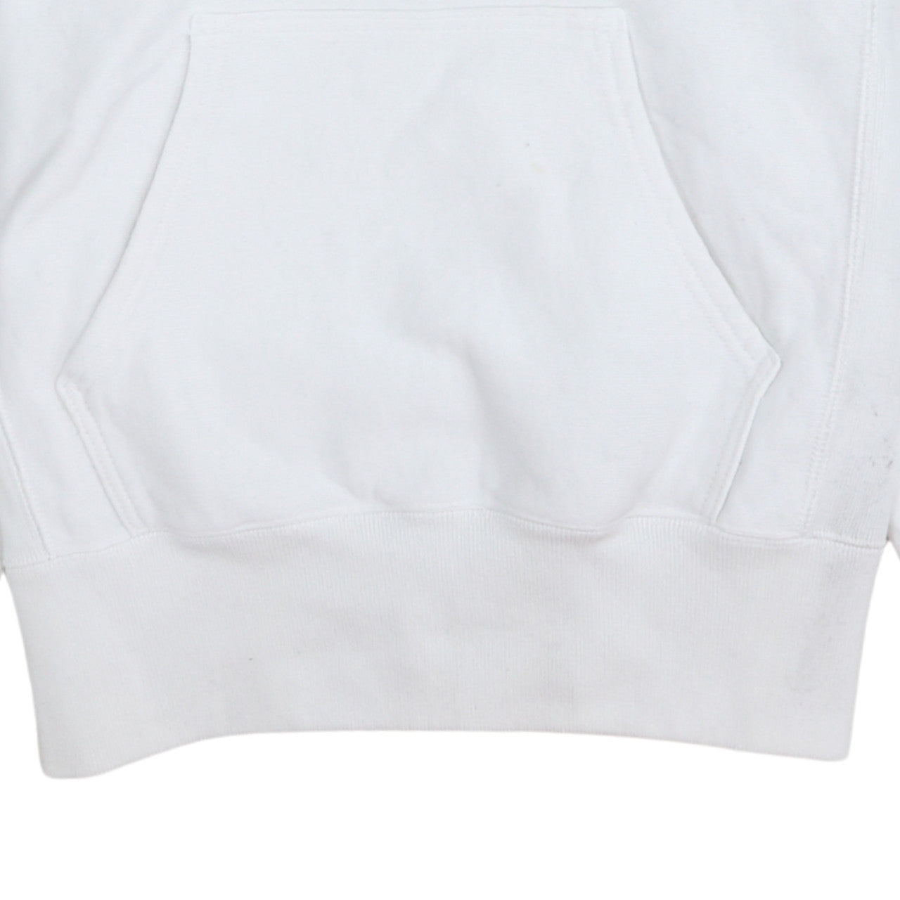 Champion Men's White Medium Pullover Hoodie with Embroidered Logo