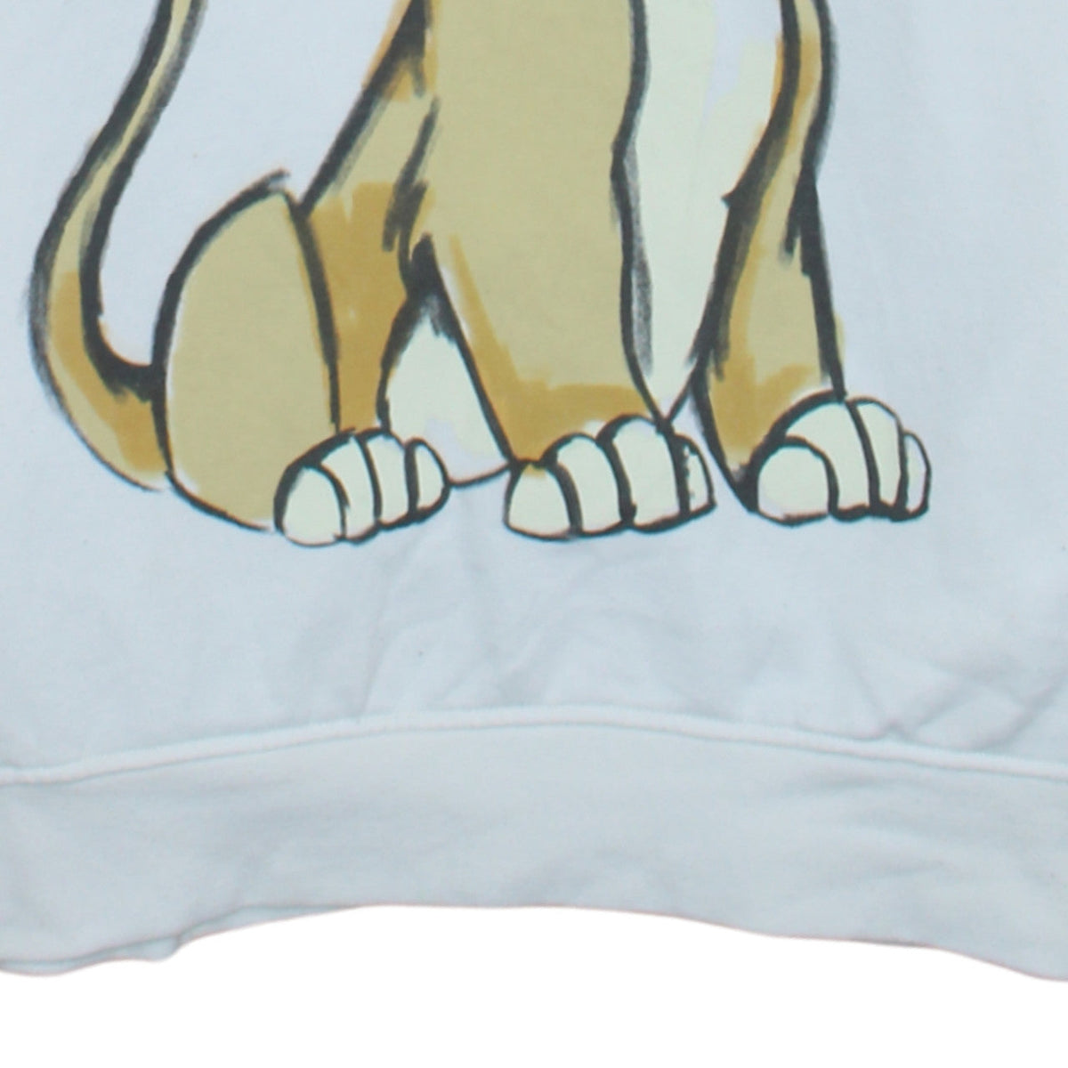 Additional view of Disney x Primark Women White XS Hoodie with Lion King Graphic