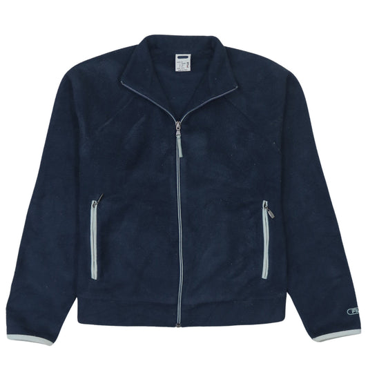 Fila Women's Blue Fleece Full Zip Jacket Size S