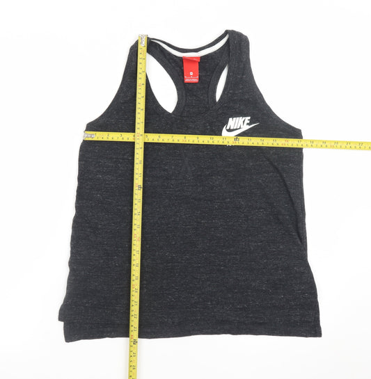 Nike Men's Black Sleeveless Sports T-Shirt M Cotton Blend