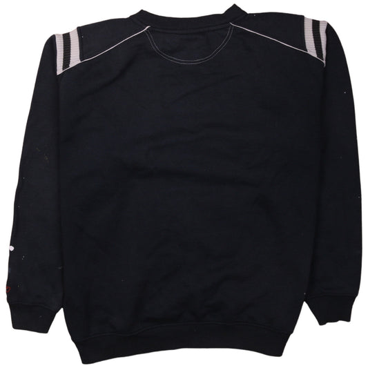 Reebok Men's Black Logo Pullover Sweatshirt M Regular Fit
