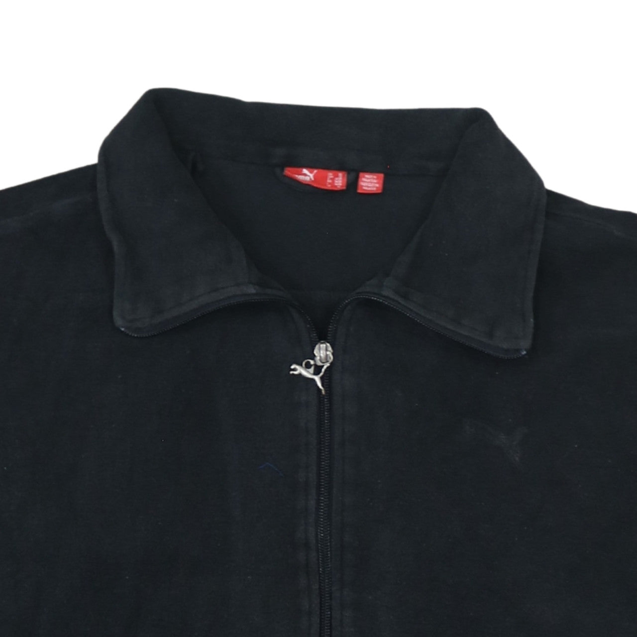 Puma Men's Black XL Track Jacket Fleece Full Zip Activewear