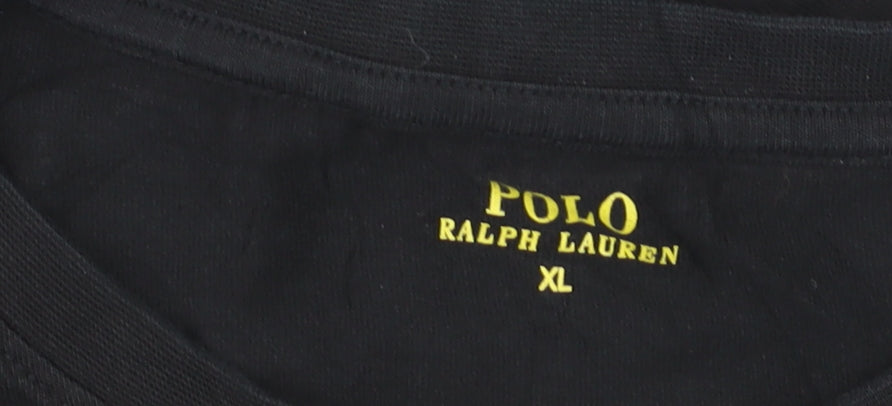 Ralph Lauren Men’s Black XL Long Sleeve Cotton Crew Neck Top