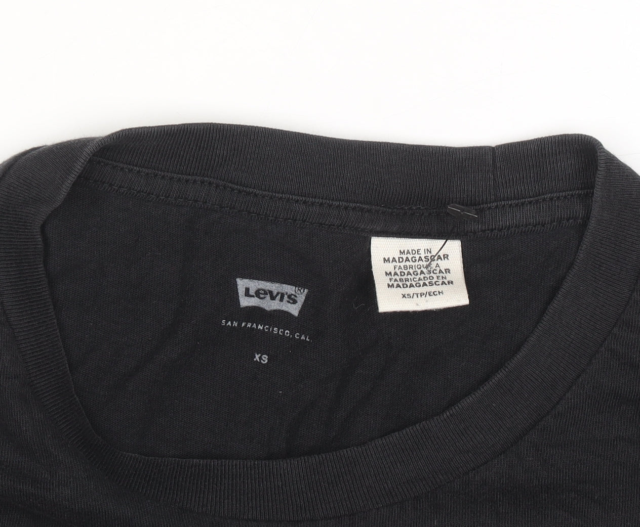 Levi's Men's Black Orlando Graphic Cotton T-Shirt XS