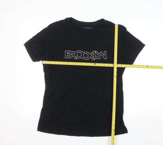LFTMAN BASIC Men's Black Brooklyn Graphic Cotton T-Shirt Size L