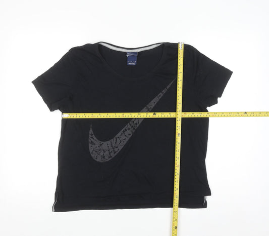 Nike Women's Black Short Sleeve Crew Neck Sports T-Shirt Size S