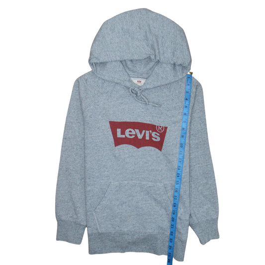 Levi's Mens Grey Pullover Hoodie XS Classic Logo Sweatshirt