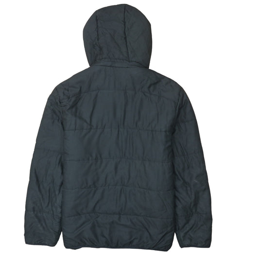 Adidas Men’s Black Hooded Puffer Jacket M Sports Winter Zip Up