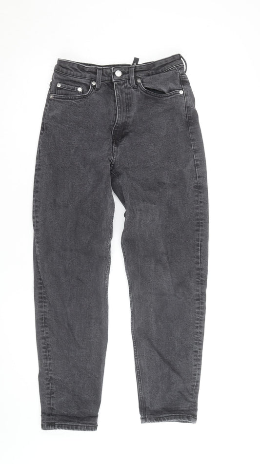Weekday Women's Black High Rise Mom Jeans Size 10