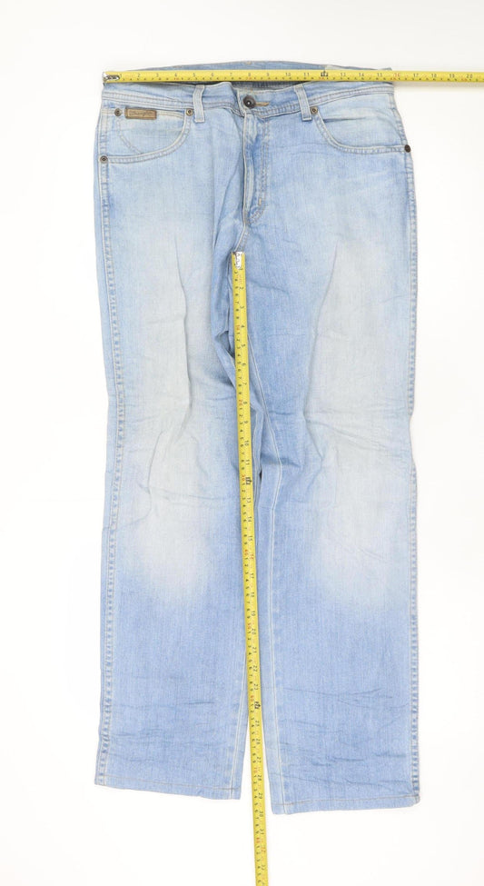 Wrangler Women’s Blue Straight Leg Texas Stretch Jeans Size 16 Regular