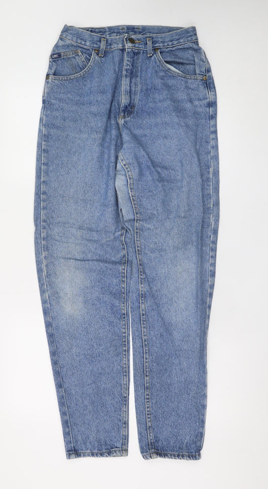 Lee Womens Blue High Rise Mom Jeans Size 11 Slim Vintage Denim