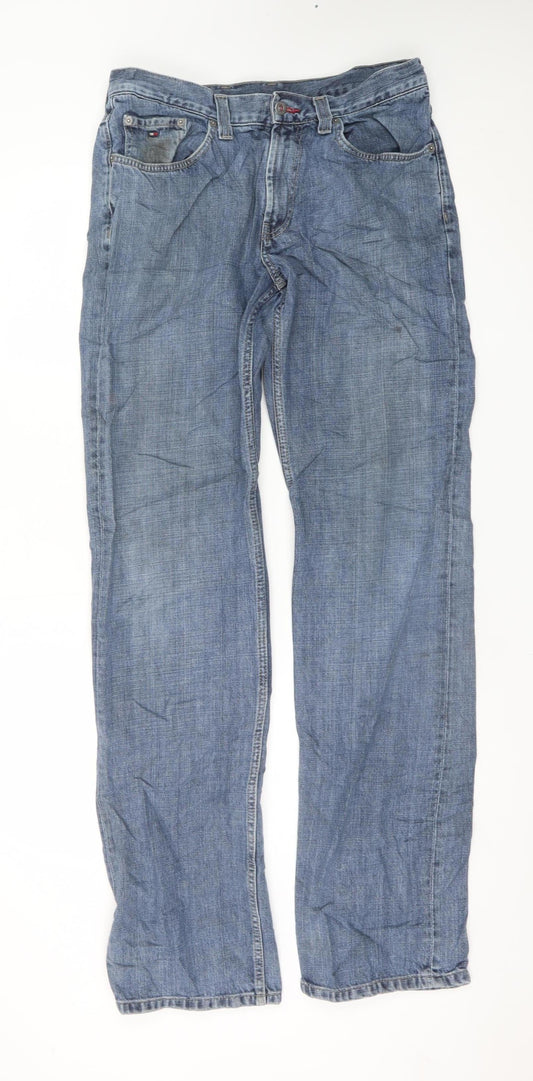 Tommy Hilfiger Men’s Blue Straight Leg Jeans 33/36 Regular Fit Denim