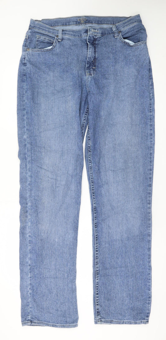 Lee Riders Men's Blue Straight Leg Denim Jeans Size 16 Regular
