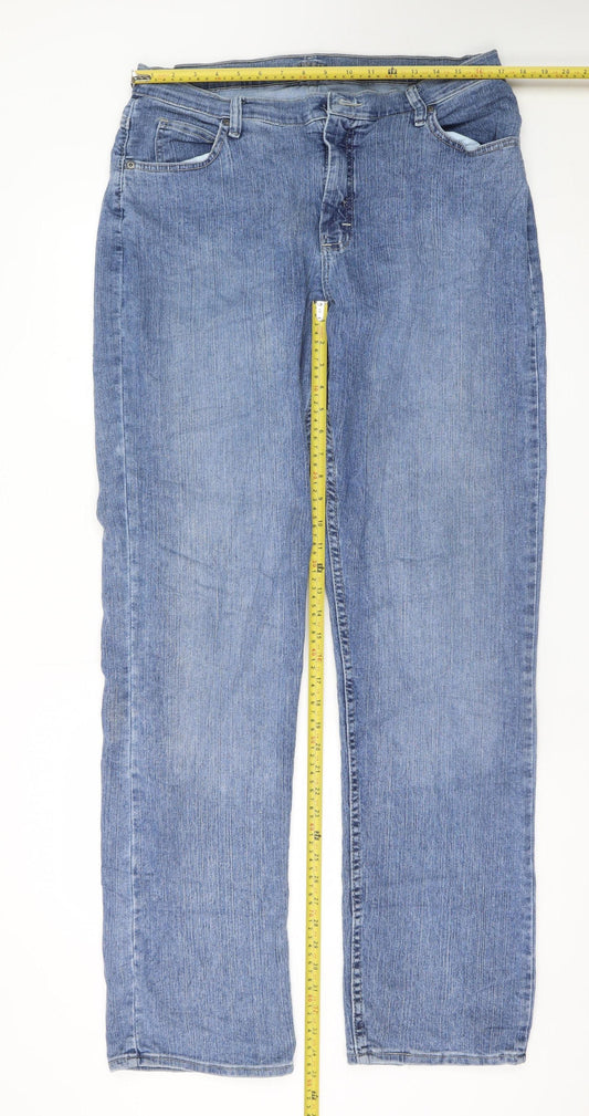 Lee Riders Men's Blue Straight Leg Denim Jeans Size 16 Regular