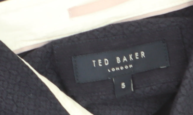 Ted Baker Men’s Blue Cotton Blend Polo Shirt Size L