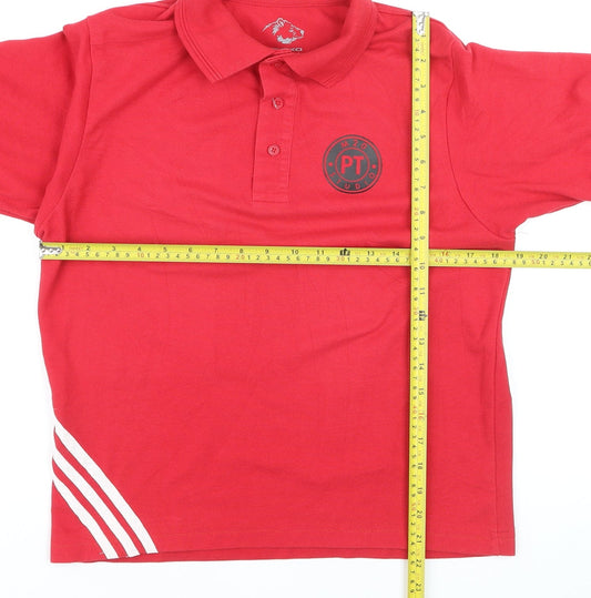 GRYZKO Men’s Red Personal Trainer Polo Shirt Size S Activewear Top