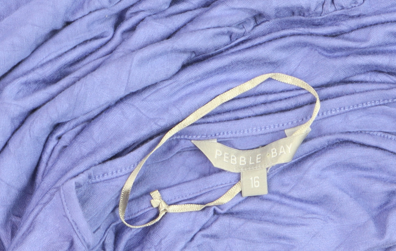 Pebble Bay Women’s Purple T-Shirt Dress Size 16 Casual Jersey