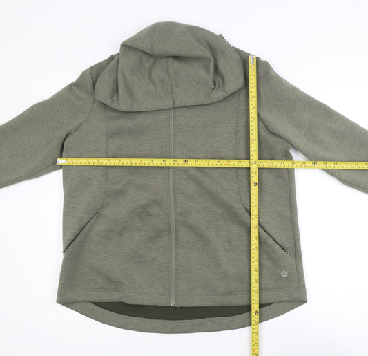 Dunnes Stores Women Green Size 16 Hooded Full Zip Activewear Jacket