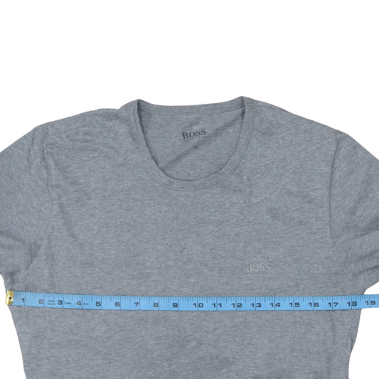 Hugo Boss Men's Grey Short Sleeve Crew Neck Cotton T-Shirt M
