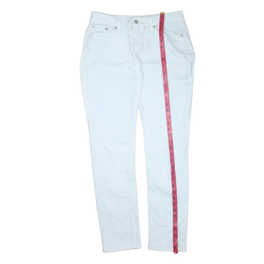 Levi's Women's White 524 Too Superlow Skinny Jeans M
