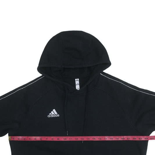 Adidas Mens Black XL Pullover Hoodie with Logo and Pockets
