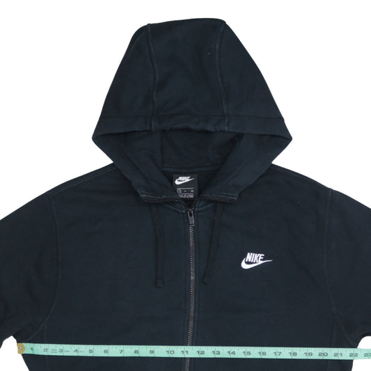 Nike Men's Black Full Zip Hoodie Size S Regular Fit Fleece