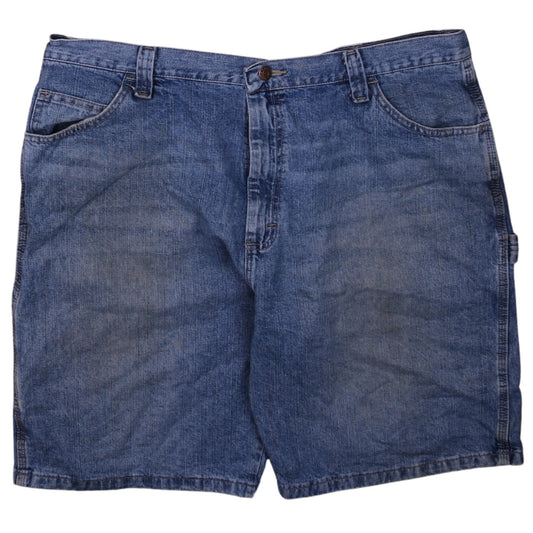 Wrangler Men's Blue Denim Cargo Shorts Size 40 Regular Fit