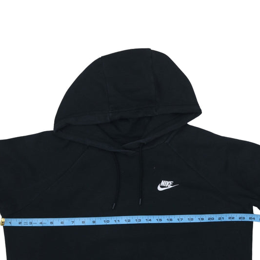 Nike Men's Black Pullover Hoodie L Logo Fleece Sweatshirt