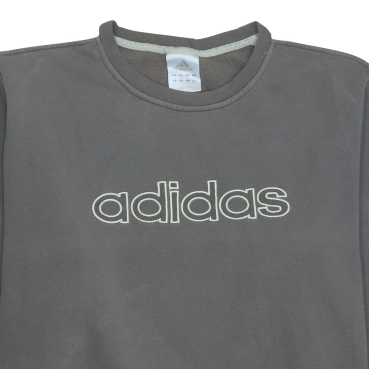 Adidas Men's Grey XL Pullover Logo Sweatshirt