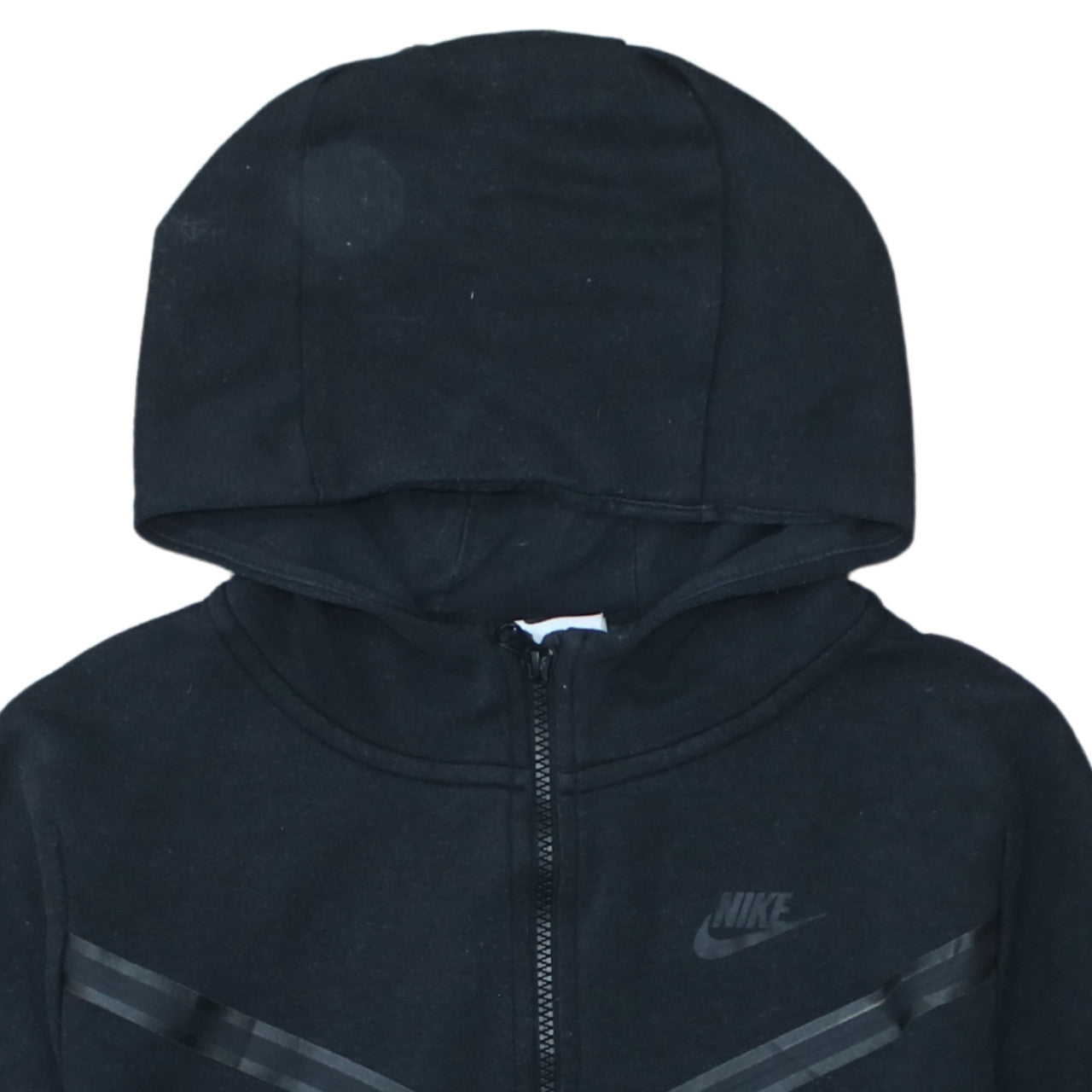 Nike Boys Black Full Zip Hoodie XL 158-170cm Fleece Lined Casual Wear