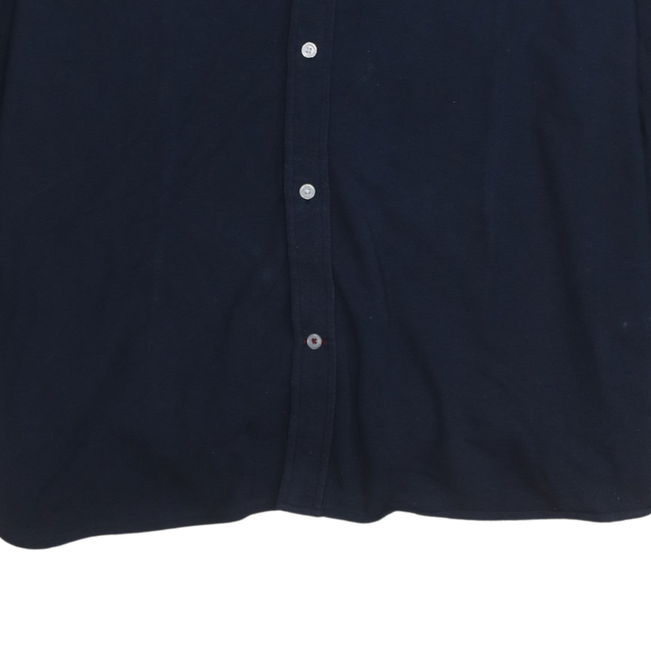 Tommy Hilfiger Men's Blue Slim Fit Knitted Cotton Long Sleeve Shirt XL