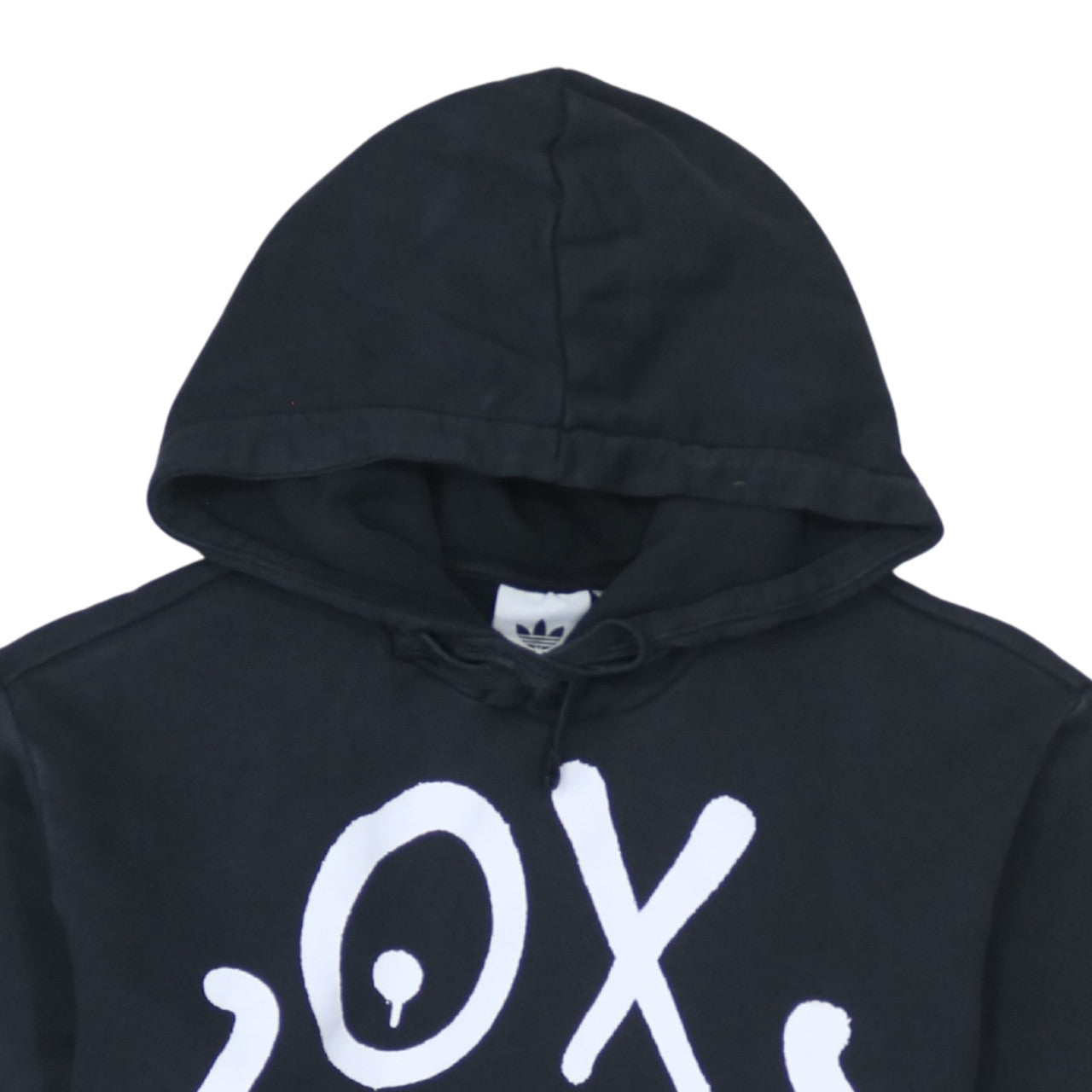 Adidas Men's Black Pullover Hoodie Small Graphic Logo Sweatshirt