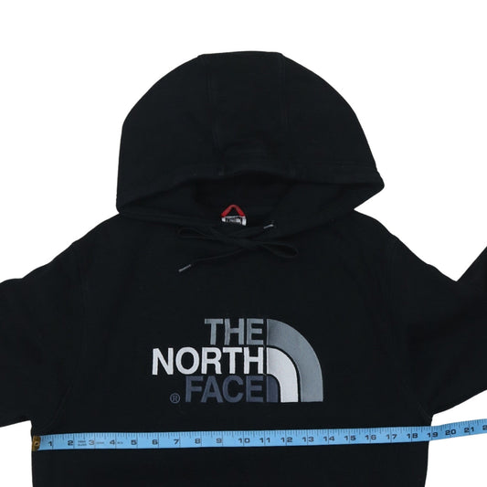 The North Face Men's Black Pullover Hoodie Small Logo Graphic Hooded Top