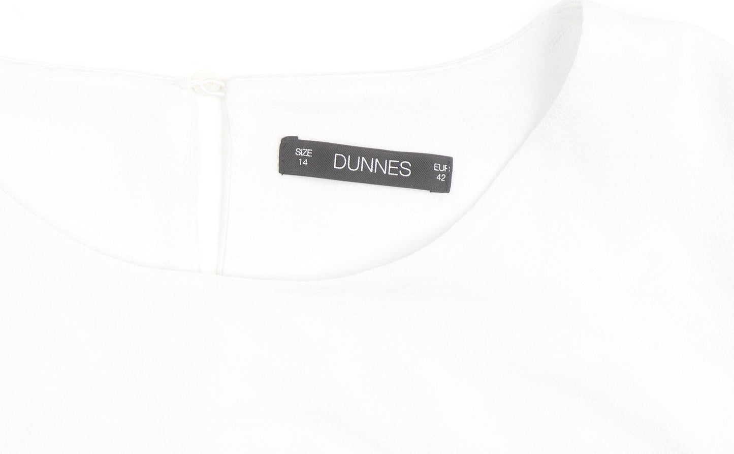 Dunnes Women’s Black White Colourblock Sleeveless Blouse Size 14