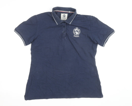 Requisite Men's Blue Cotton Equestrian Polo Shirt XL