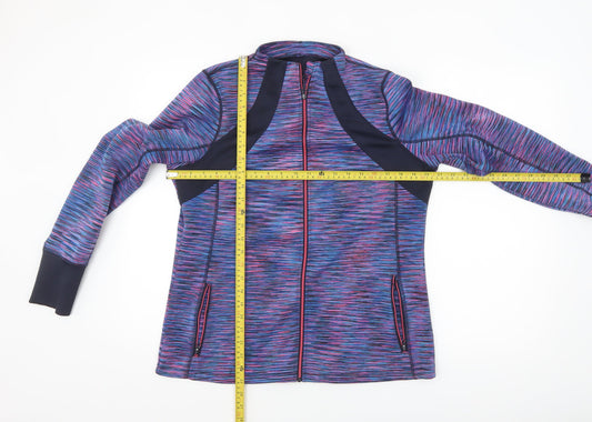 St. Bernard Women’s Multicoloured Track Jacket Size 12-14 Full Zip Sports Top
