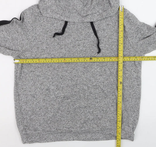 Marks and Spencer Men's Grey Knit Pullover Hoodie Size S