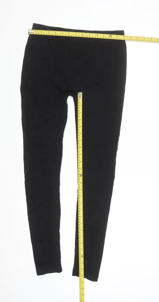 Urban Classics Women Black L Jersey Cotton Stretch Leggings