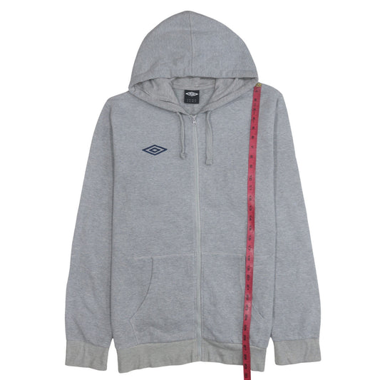 Umbro Men's Grey XL Full Zip Hoodie with Logo