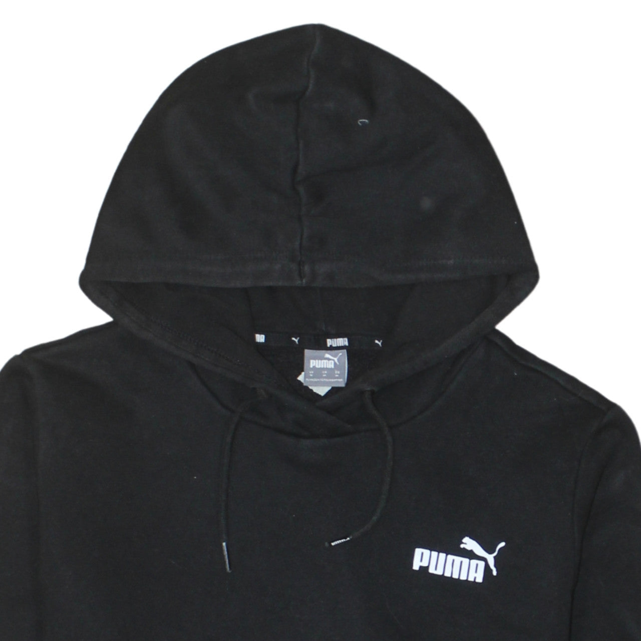 Puma Womens Black Pullover Hoodie Medium Sportswear Casual