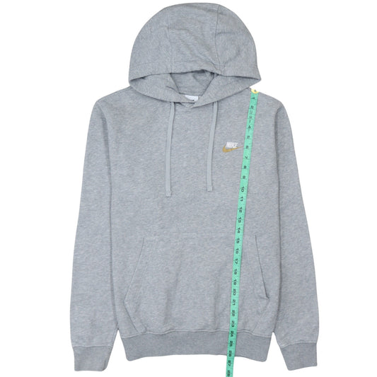 Nike Men's Grey Pullover Hoodie Size S Regular Fit Fleece Sweatshirt