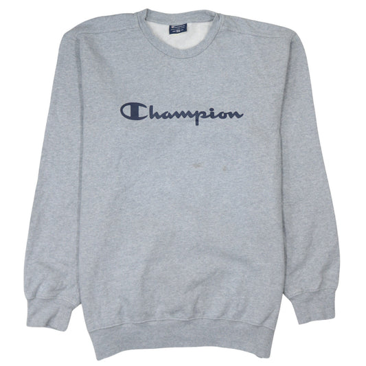 Champion Mens Grey 2XL Classic Crew Neck Pullover Sweatshirt